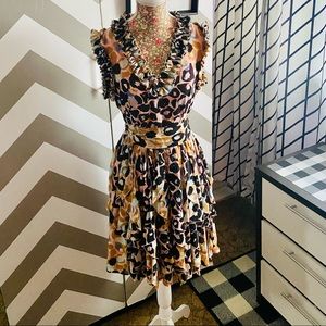 Lots of Ruffles! Leopard print.